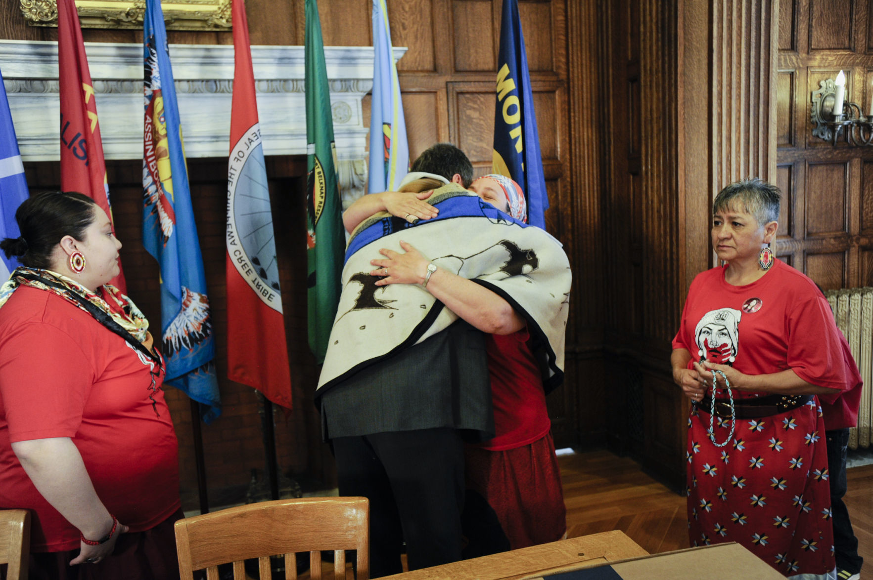 A scene from the bill signing ceremony